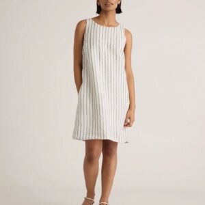 100% Quince European Linen Tank Mini Dress